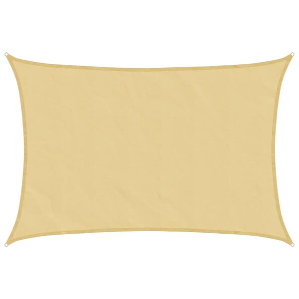 vidaXL Sun Shade Sail Sand 3x2 m 100% Polyester Oxford