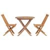 vidaXL Garden Dining Set 3 pcs Brown Solid Acacia Wood