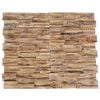 vidaXL 3D Wall Cladding Panels 10 pcs 1.01 m&sup2; Solid Teak Wood