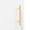 vidaXL Highboard High Gloss White 34.5x34x180 cm Engineered Wood