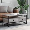 vidaXL Coffee Table Grey Sonoma 100 x 51 x 45 cm Engineered Wood