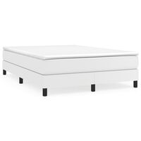 vidaXL Bed Frame White 135x190 cm Double Faux Leather