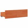 vidaXL Bed Frame without Mattress with Drawers Wax Brown 150x200 cm King Size Solid Wood Pine