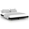 vidaXL Bed Frame without Mattress Black 180x200 cm Super King Engineered Wood