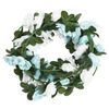 vidaXL Christmas Flower Garlands 6 pcs Blue and White 240 cm