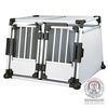 TRIXIE Pet Double Transport Box M-L Aluminium