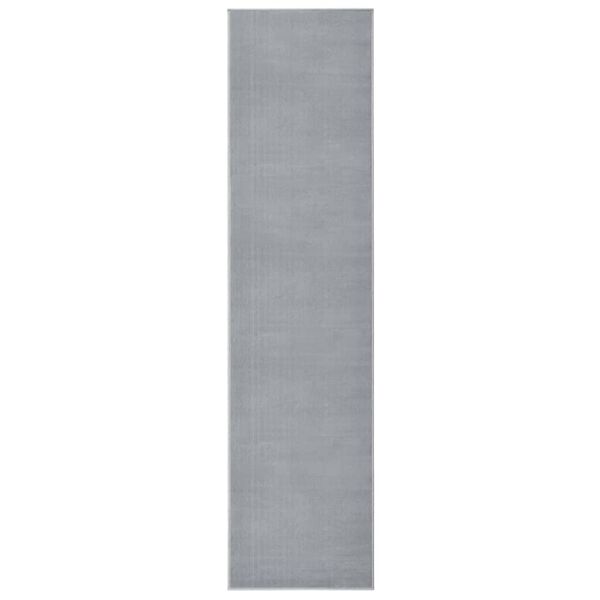 vidaXL Runner Rug BCF Grey 100x450 cm