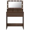 vidaXL Bedroom Dressing Tables Brown Oak 80 x 39.6 x 135 cm