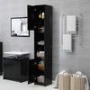 vidaXL 3 Piece Bathroom Furniture Set Black Engineered Wood