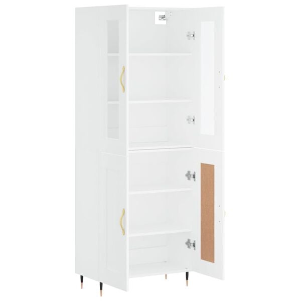 vidaXL Highboard White 69.5x34x180 cm Engineered Wood