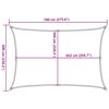 vidaXL Sun Shade Sail Light Grey 7x6 m 100% Polyester Oxford
