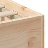 vidaXL Floor Bed Frame with Storage Brown 120 x 200 cm Solid pine wood