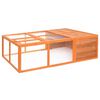 vidaXL Garden Animal Cage 150x100x50 cm Solid Firwood