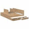 vidaXL Storage Bed Frame Artisan Oak 150 cm Engineered Wood