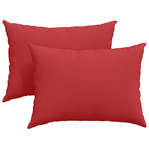 vidaXL Sofa Pillows 2 pcs Red 70 x 50 cm Fabric