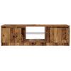 vidaXL TV Cabinet with LED Lights Old Wood 120x30x36 cm Engineered Wood