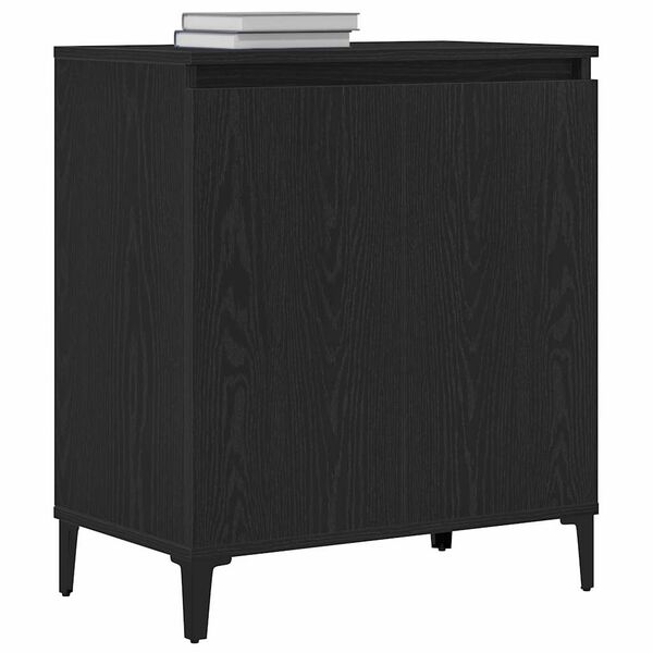 vidaXL Sideboard Black Oak 60 x 35 x 70 cm Engineered Wood