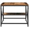 vidaXL Coffee Table Old Wood 51 x 50 x 40 cm Engineered Wood and Steel