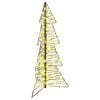 vidaXL Christmas Tree with 100 LEDs Warm White 120 cm Rattan