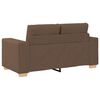 vidaXL Sofa 2 pcs Brown Fabric