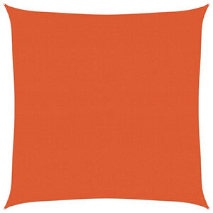 vidaXL Sunshade Sail 160 g/m&sup2; Square Orange 4x4 m HDPE