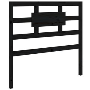 vidaXL Bed Headboard Black 80,5x4x100 cm Solid Wood Pine