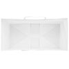 vidaXL Paper Bags 250 pcs with Handles White 21x11x28 cm