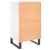 vidaXL Bedside Cabinets 2 pcs High Gloss White 40x35x69 cm Engineered Wood