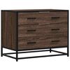 vidaXL Drawer Cabinet Brown Oak 70x41x56 cm Engineered Wood