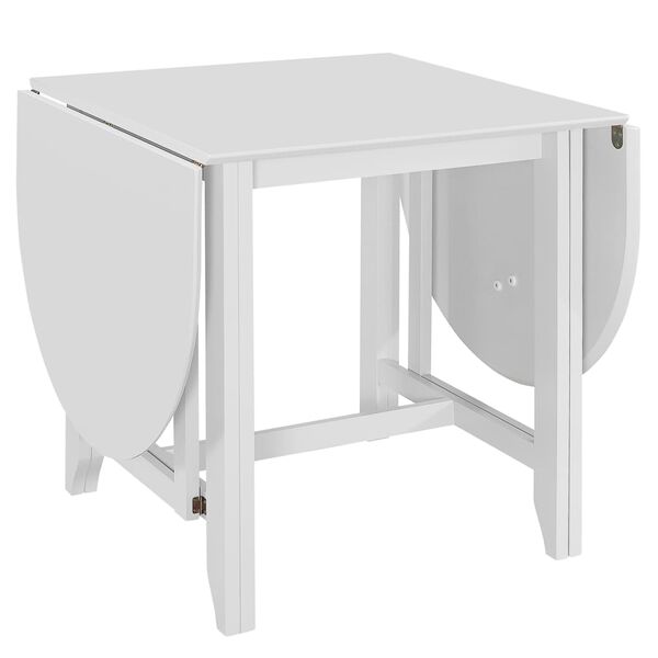 vidaXL Extendable Dining Table White (75-180)x75x74 cm MDF