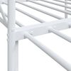 vidaXL Daybed with Trundle without Mattress White 90x190 cm Steel