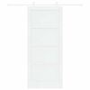 vidaXL Sliding Door White 86 x 198.5 cm Solid Pine Wood