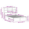 vidaXL Bookcase Bed without Mattress 160x200cm Solid Wood Pine