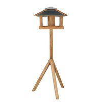 Esschert Design Bird Table with Silo and Square Roof Steel