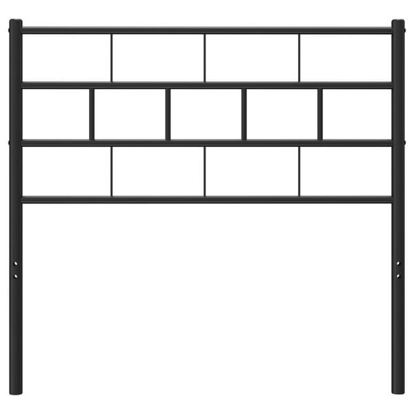 vidaXL Metal Replace Headboard Black 75 cm