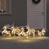 vidaXL LED Reindeers with 40 LEDs 5 pcs Multicoulur PET