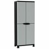vidaXL Plastic Cabinet 68x39x171.5 cm Rattan Design