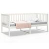 vidaXL Day Bed without Mattress White 100x200 cm Solid Wood Pine