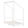 vidaXL Kids Bed Frame White 70x140 cm Solid Wood Pine