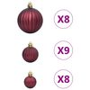 vidaXL Christmas Baubles 100 pcs Champagne and Dark Brown &Oslash;3/4/6 cm