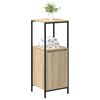 vidaXL Bathroom Cabinet with Shelves Sonoma Oak 36x35x95 cm