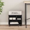 vidaXL Printer Stand Black Oak 41 x 32 x 34.5 cm Engineered wood