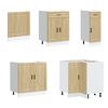 vidaXL 11 Piece Kitchen Cabinet Set Porto Sonoma Oak Engineered Wood