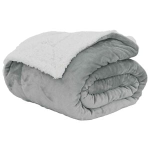 vidaXL Throw Blanket Grey 150 x 200 cm 1.64 kg Fleece