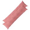 vidaXL Cushion with Pillow HEERLEN 2 pcs Pink Velvet