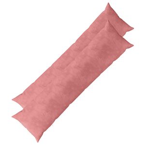 vidaXL Cushion with Pillow HEERLEN 2 pcs Pink Velvet