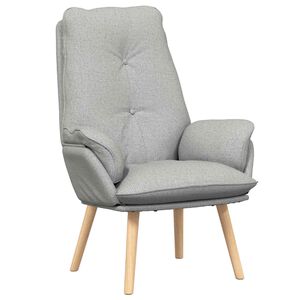 vidaXL Armchair Cloud Grey 69 x 74 x 93 cm Sherpa Fabric