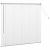 vidaXL Window Blind with Curtains Manual Silver Aluminium