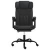 vidaXL Reclining Office Chair Black Faux Leather