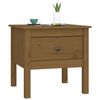 vidaXL Side Table Honey Brown 50x50x49 cm Solid Wood Pine